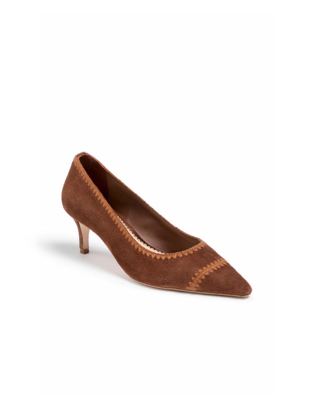 Cinq a Sept Stellah Crochet Pump in Dark Sepia Sz 9 MSRP $425 NEW